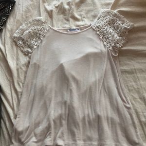 White flower shirt